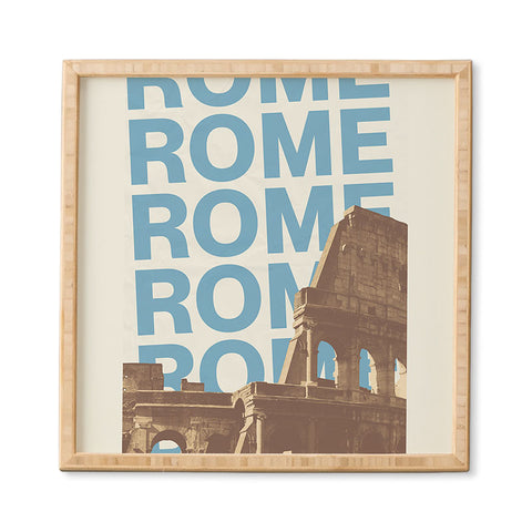 gnomeapple Rome Italy Poster Art Framed Wall Art