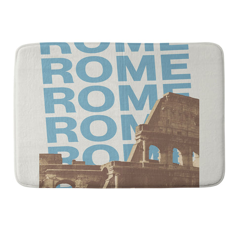 gnomeapple Rome Italy Poster Art Memory Foam Bath Mat