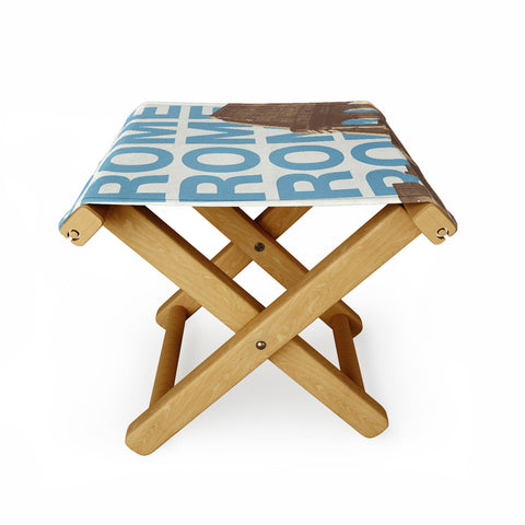 gnomeapple Rome Italy Poster Art Folding Stool