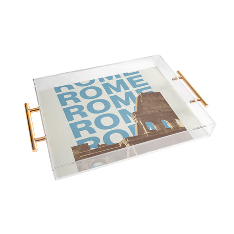 gnomeapple Rome Italy Poster Art Acrylic Tray