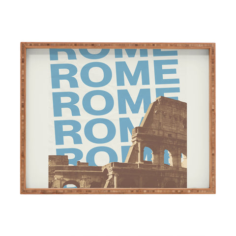 gnomeapple Rome Italy Poster Art Rectangular Tray