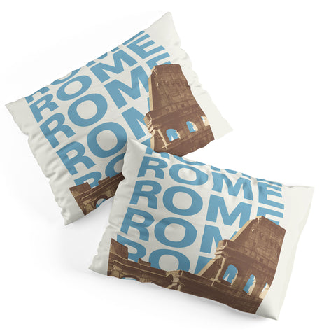 gnomeapple Rome Italy Poster Art Pillow Shams