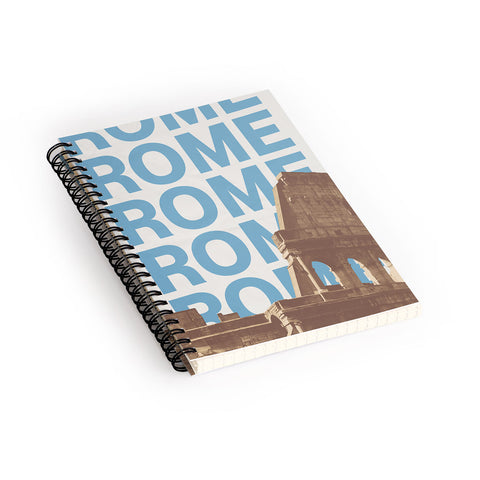 gnomeapple Rome Italy Poster Art Spiral Notebook
