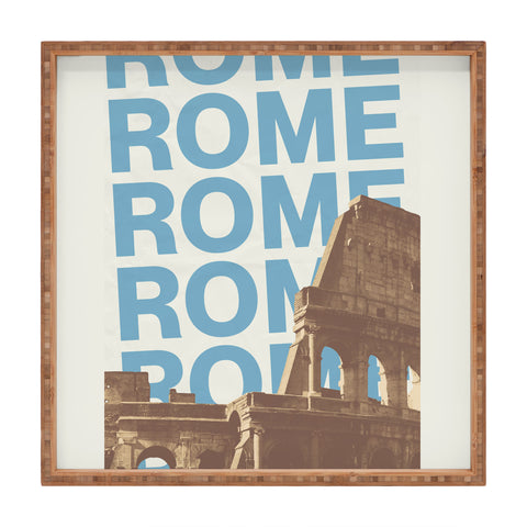 gnomeapple Rome Italy Poster Art Square Tray