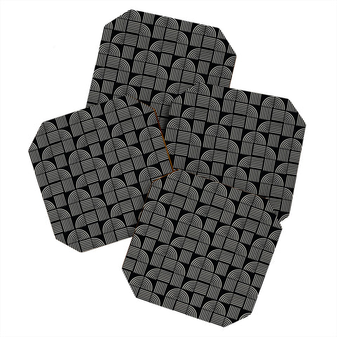 Grace Balance Lines Pattern Coaster Set