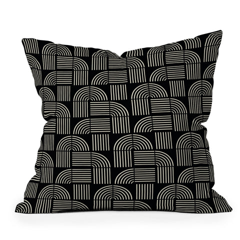 Grace Balance Lines Pattern Outdoor Throw Pillow