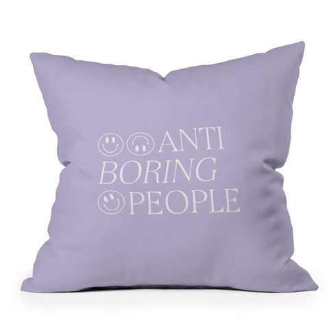 Grace Boring people Outdoor Throw Pillow