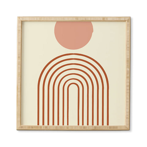 Grace Full moon rainbow Framed Wall Art