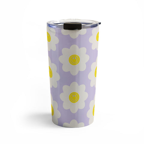 Grace Happy Flower Retro Pattern Travel Mug