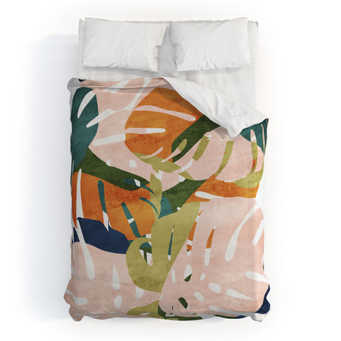 Grace Monstera Duvet Cover