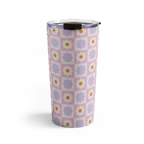 Grace Retro Flower Pattern II Travel Mug