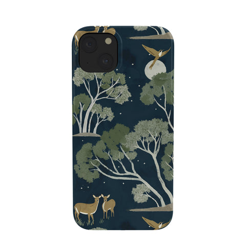 Gyaneshwari Dave | Pineconedream A Forest Awakens Full Moon Phone Case
