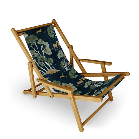 Gyaneshwari Dave | Pineconedream A Forest Awakens Full Moon Sling Chair