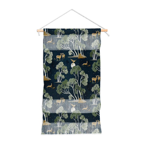 Gyaneshwari Dave | Pineconedream A Forest Awakens Full Moon Wall Hanging Portrait