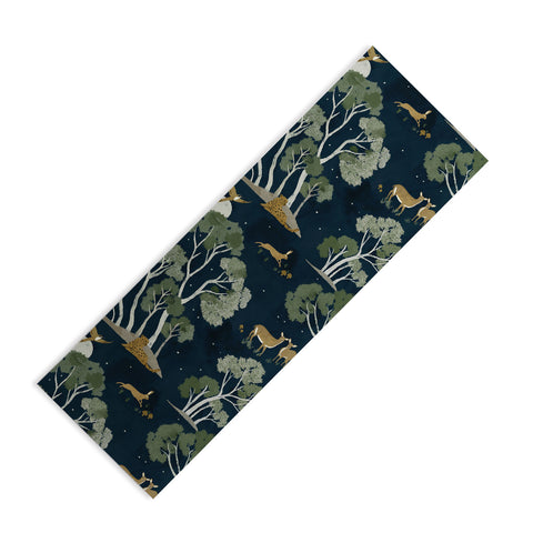 Gyaneshwari Dave | Pineconedream A Forest Awakens Full Moon Yoga Mat