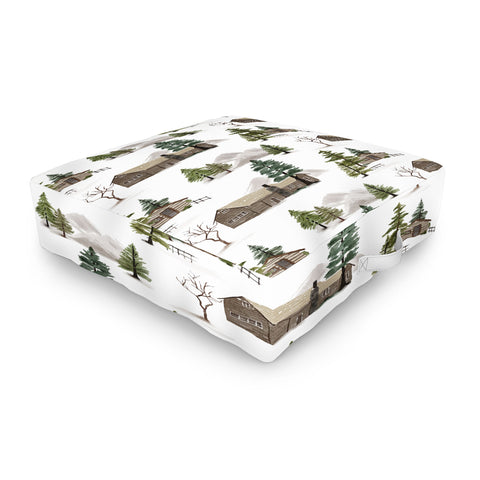 Gyaneshwari Dave | Pineconedream Cozy In Pines Outdoor Floor Cushion
