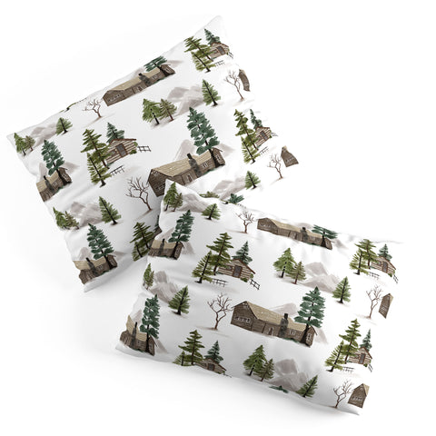 Gyaneshwari Dave | Pineconedream Cozy In Pines Pillow Shams