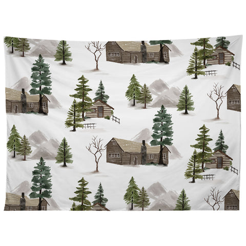 Gyaneshwari Dave | Pineconedream Cozy In Pines Tapestry