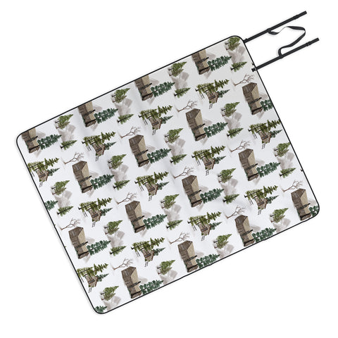 Gyaneshwari Dave | Pineconedream Cozy In Pines Picnic Blanket