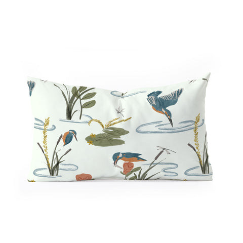 Gyaneshwari Dave | Pineconedream Flying Jewels Oblong Throw Pillow