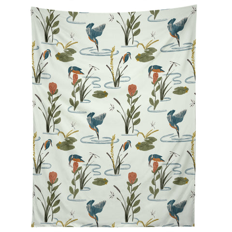 Gyaneshwari Dave | Pineconedream Flying Jewels Tapestry