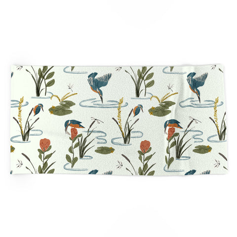 Gyaneshwari Dave | Pineconedream Flying Jewels Beach Towel