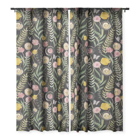 Gyaneshwari Dave | Pineconedream Meadow Noir Sheer Non Repeat