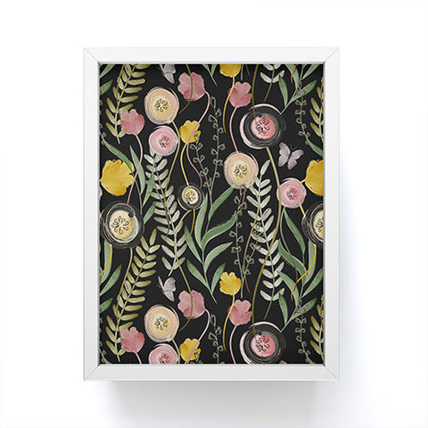 Gyaneshwari Dave | Pineconedream Meadow Noir Framed Mini Art Print