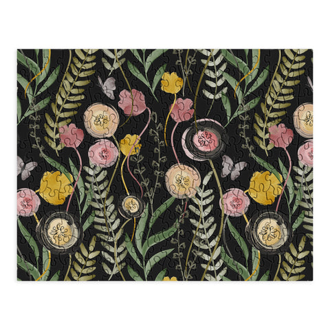 Gyaneshwari Dave | Pineconedream Meadow Noir Puzzle