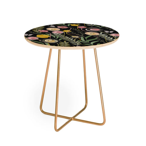 Gyaneshwari Dave | Pineconedream Meadow Noir Round Side Table