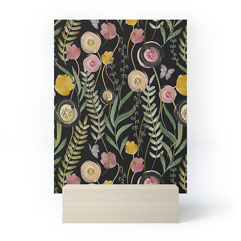 Gyaneshwari Dave | Pineconedream Meadow Noir Mini Art Print