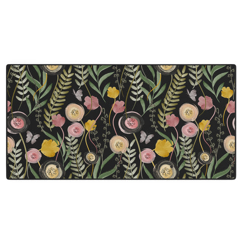 Gyaneshwari Dave | Pineconedream Meadow Noir Desk Mat