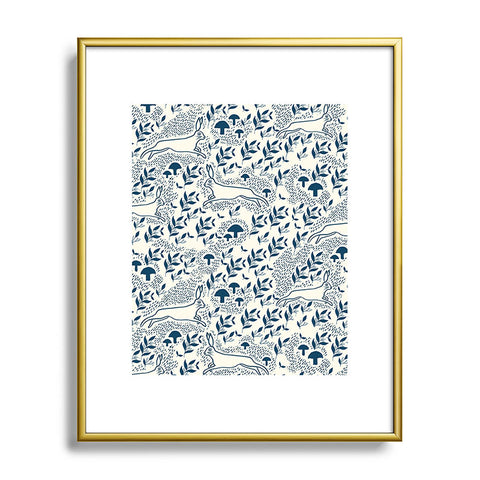 Gyaneshwari Dave | Pineconedream Moonshine Bunny Metal Framed Art Print