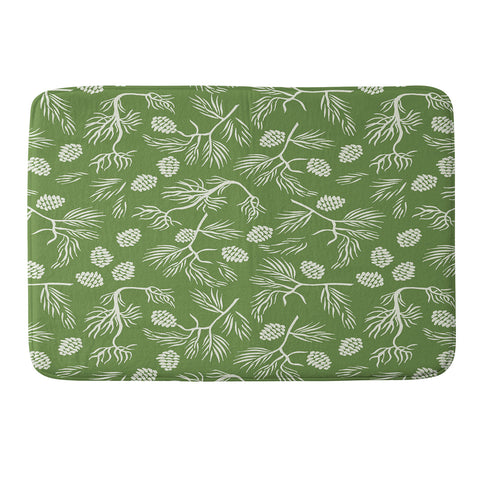Gyaneshwari Dave | Pineconedream Pine Branches Memory Foam Bath Mat