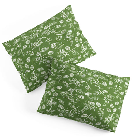 Gyaneshwari Dave | Pineconedream Pine Branches Pillow Shams