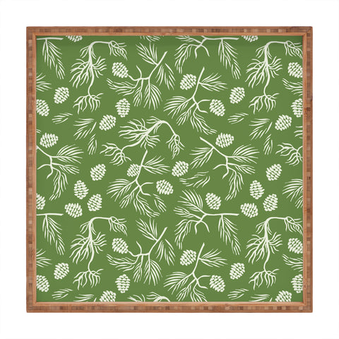 Gyaneshwari Dave | Pineconedream Pine Branches Square Tray