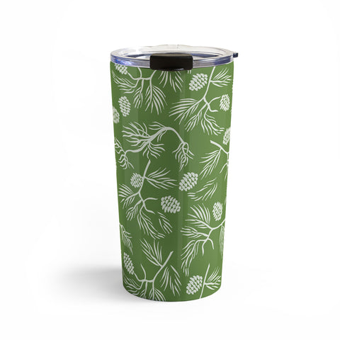 Gyaneshwari Dave | Pineconedream Pine Branches Travel Mug