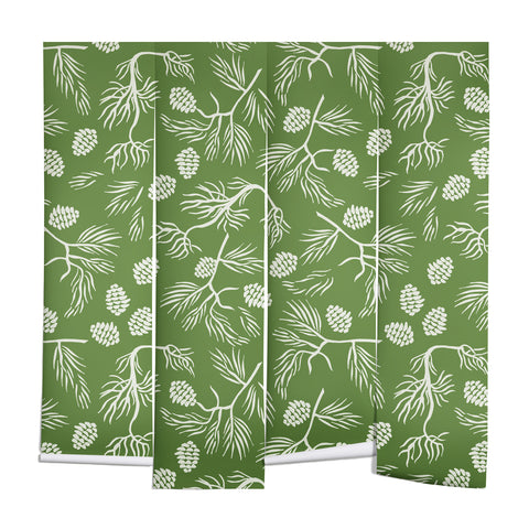 Gyaneshwari Dave | Pineconedream Pine Branches Wall Mural