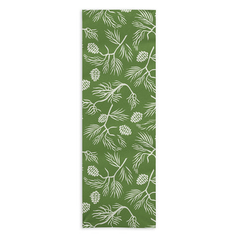 Gyaneshwari Dave | Pineconedream Pine Branches Yoga Towel