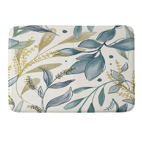 Gyaneshwari Dave | Pineconedream Winter Hues Memory Foam Bath Mat