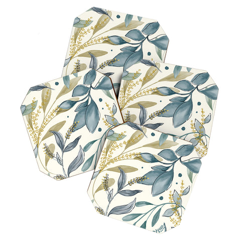 Gyaneshwari Dave | Pineconedream Winter Hues Coaster Set