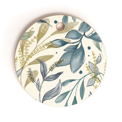 Gyaneshwari Dave | Pineconedream Winter Hues Cutting Board Round