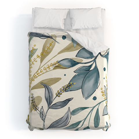 Gyaneshwari Dave | Pineconedream Winter Hues Duvet Cover