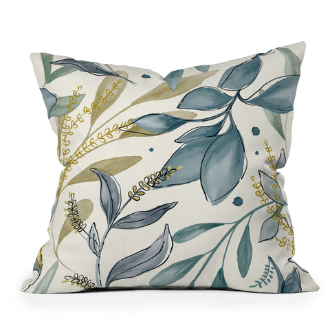 Gyaneshwari Dave | Pineconedream Winter Hues Outdoor Throw Pillow