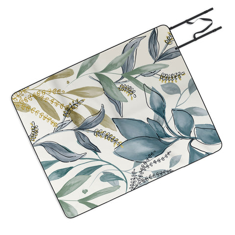 Gyaneshwari Dave | Pineconedream Winter Hues Picnic Blanket