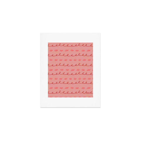 H Miller Ink Illustration Abstract Cookie Pattern Doodle Art Print