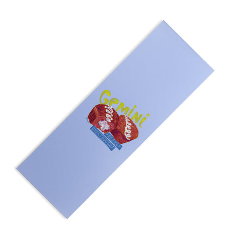 H Miller Ink Illustration Gemini Twins in Lavender Blue Yoga Mat