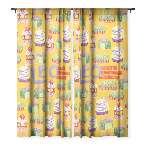 H Miller Ink Illustration Leo Birthday Treats in Orange Sheer Non Repeat