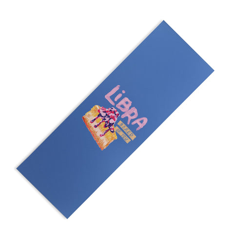 H Miller Ink Illustration Libra Sign in Warm Blue Yoga Mat