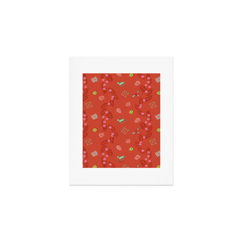 H Miller Ink Illustration Whimsical Tiny Toys Pine Art Print